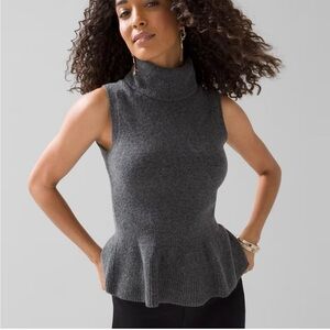 Turtleneck Peplum Sleeveless